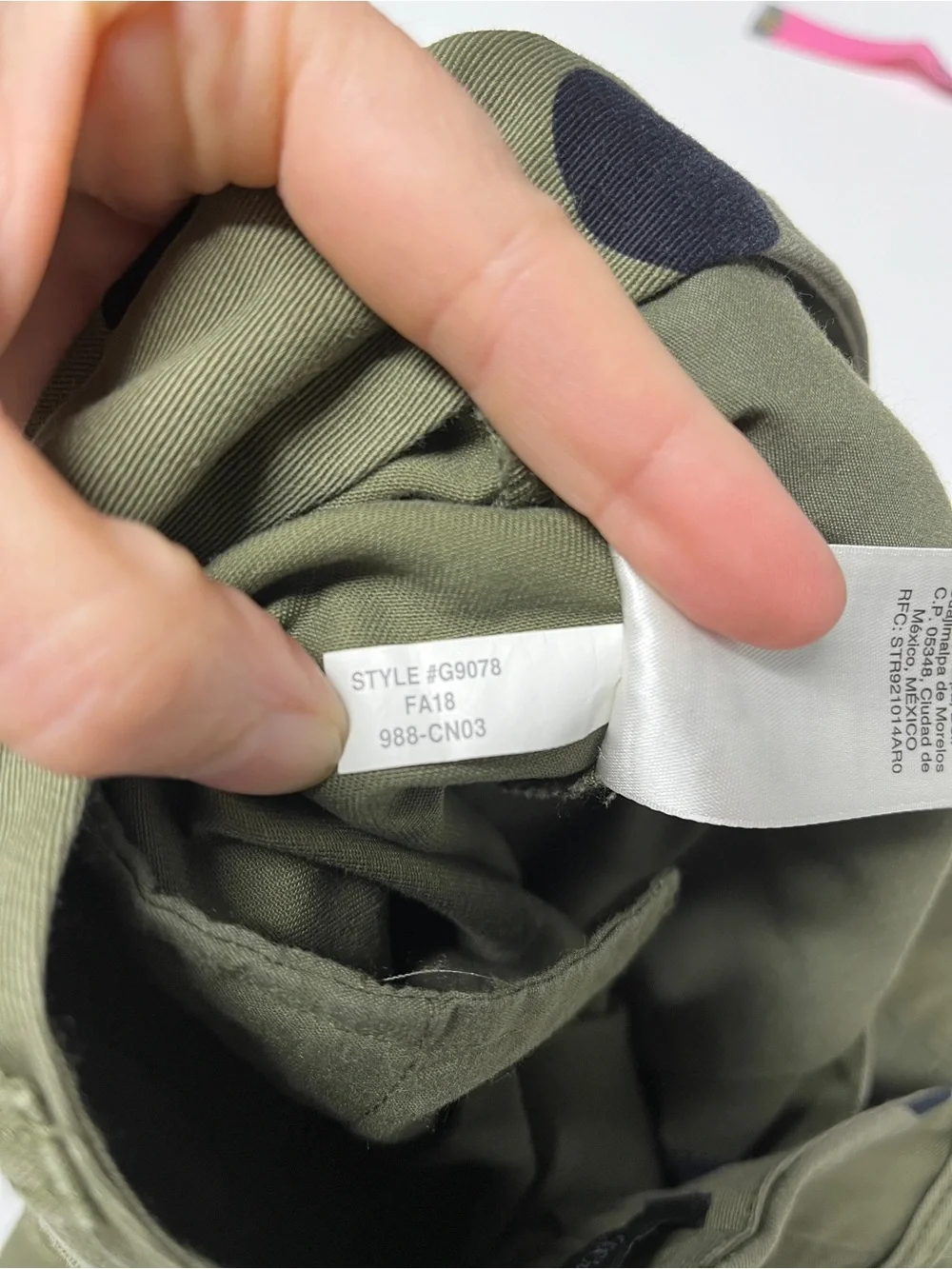 J. Crew Olive Green with black polka dots 8T chinos 100% cotton pants